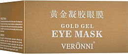 Odmładzające hydrożelowe płatki pod oczy ze złotem, kwasem hialuronowym i kolagenem - Veronni Gold Gel Eye Mask — Zdjęcie N4