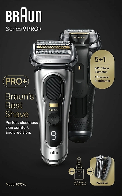 Golarka elektryczna - Braun Series 9 Pro+ 9577cc Wet&Dry — Zdjęcie N4