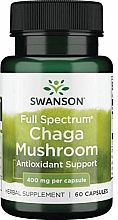 Kup Suplement diety Pełne Spektrum Chaga, 400 mg - Swanson Full Spectrum Chaga Mushroom