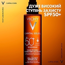 Wodoodporny olejek przeciwsłoneczny do twarzy, ciała i włosów SPF 50+ - Vichy Capital Soleil Invisible Oil SPF 50+ — Zdjęcie N3