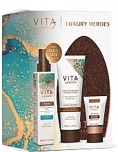 Kup Zestaw - Vita Liberata Luxury Heroes Self Set (b/mist/200ml + b/lot/200ml + b/cr/30ml + glove/1pcs)