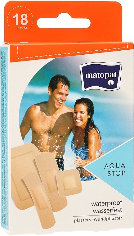 Plaster medyczny, 18 szt. - Matopat Aqua Stop Waterproof — Zdjęcie N1