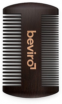 Drewniany grzebień do zarostu - Beviro Pear Wood Beard Comb — Zdjęcie N1