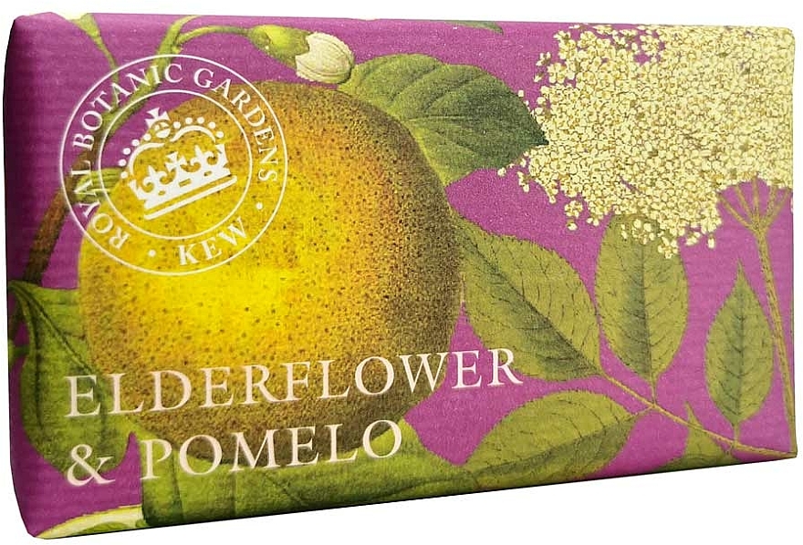 Mydło w kostce Czarny bez i pomelo - The English Soap Company Kew Gardens Elderflower and Pomelo Soap — Zdjęcie N1