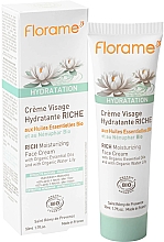Nawilżający krem ​​do skóry suchej i wrażliwej - Florame Hydratation Rich Moisturizing Face Cream — Zdjęcie N1