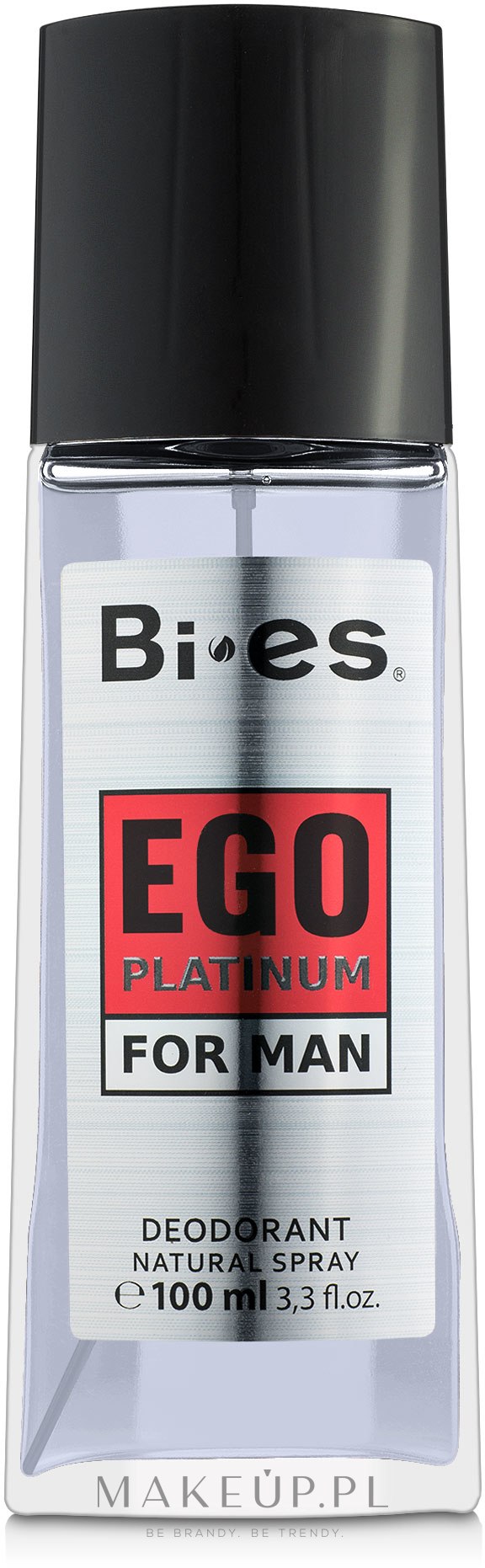 Bi-es Ego Platinum - Perfumowany dezodorant w atomizerze dla mężczyzn — Zdjęcie 100 ml