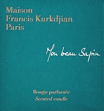PRZECENA! Maison Francis Kurkdjian Mon Beau Sapin - Świeca zapachowa * — Zdjęcie N2