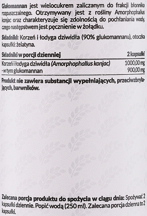 Suplement diety Glukomannan, 450 mg - Pharmovit Classic — Zdjęcie N2