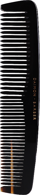 Dwustronny grzebień w pudełku, czarny - Daimon Barber Comb in Gift Box — Zdjęcie N1