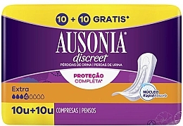 Podpaski urologiczne, 20 szt. - Ausonia Discreet Extra  — Zdjęcie N1