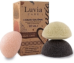 Kup Zestaw gąbek Konjac - Luvia Cosmetics Konjac Sponge Set Vol. 1