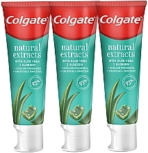 Zestaw - Colgate Natural Extracts (toothpaste/3x75ml) — Zdjęcie N2