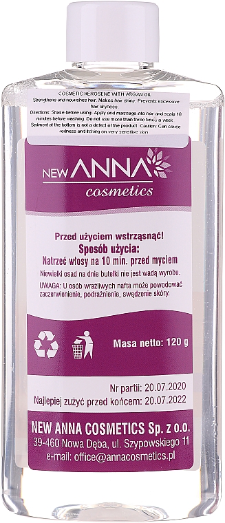 Odżywka do włosów Nafta z olejem arganowym - New Anna Cosmetics — Zdjęcie N2