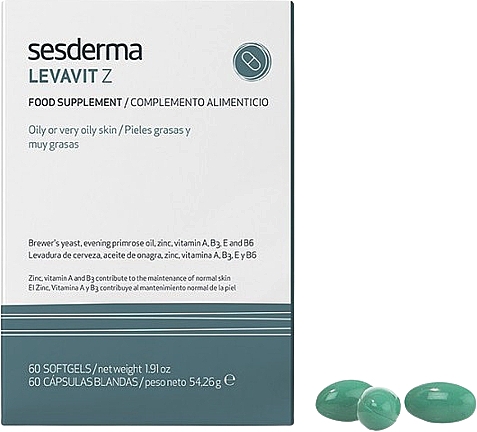 Suplement diety Levavit-Z - SesDerma Laboratories Levavit-Z — Zdjęcie N1