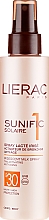 Mleczko w sprayu do ciała SPF30 - Lierac Sunific Solaire Spray Lacte Irise SPF30 — Zdjęcie N2