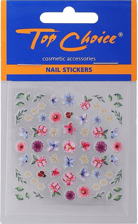 Naklejki na paznokcie, 77975 - Top Choice Nail Stickers — Zdjęcie N1
