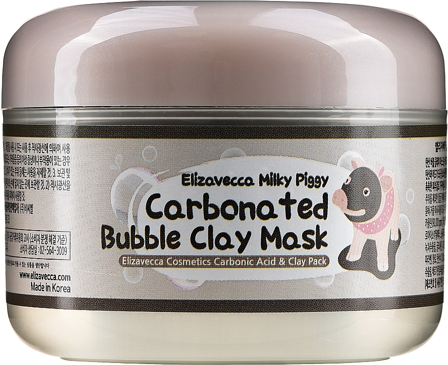 Bąbelkowa maska glinkowa do twarzy - Elizavecca Face Care Milky Piggy Carbonated Bubble Clay Mask