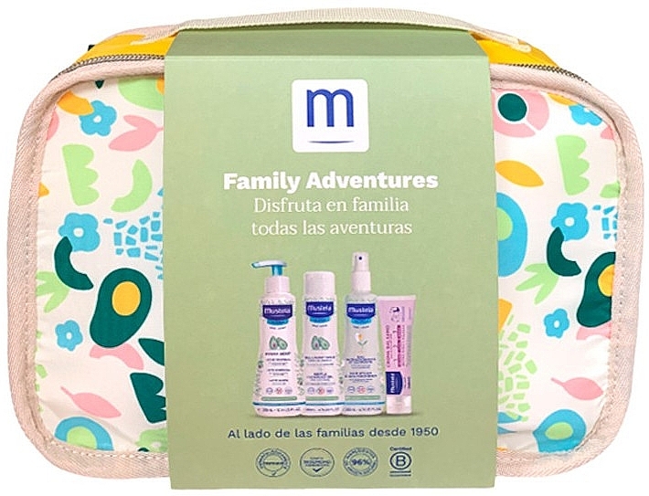 Zestaw, 5 produktów - Mustela Family Adventures Pastel Suitcase — Zdjęcie N2