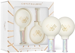 Bańki szklane do masażu twarzy, szyi i dekoltu - Crystallove Glass Facial Cupping Set — Zdjęcie N1