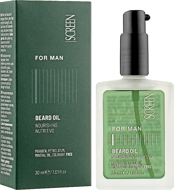 Odżywczy olejek do brody - Screen For Man Beard Oil — Zdjęcie N2