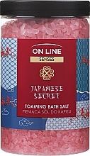 Pieniąca sól do kąpieli z olejami tsubaki i jojoba - On Line Senses Japanese Secret — Zdjęcie N3