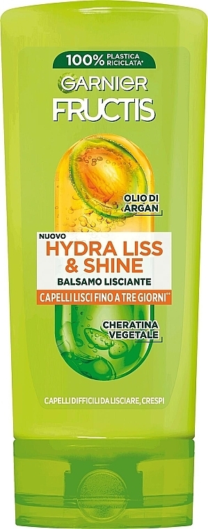 Odżywka wygładzająca włosy - Garnier Fructis Hydra Liss & Shine Conditioner — Zdjęcie N1