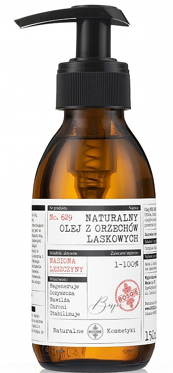 Naturalny olej z orzechów laskowych - Bosqie Natural Hazelnut Oil — Zdjęcie N1
