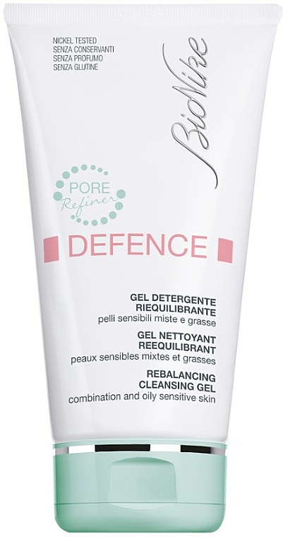 Oczyszczający żel do mycia twarzy - BioNike Defence Rebalancing Cleansing Gel — Zdjęcie N1