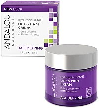 Kup Ujędrniający krem liftingujący z kwasem hialuronowym i dimetyloaminoetanolem - Andalou Naturals Hyaluronic DMAE Lift & Firm Cream