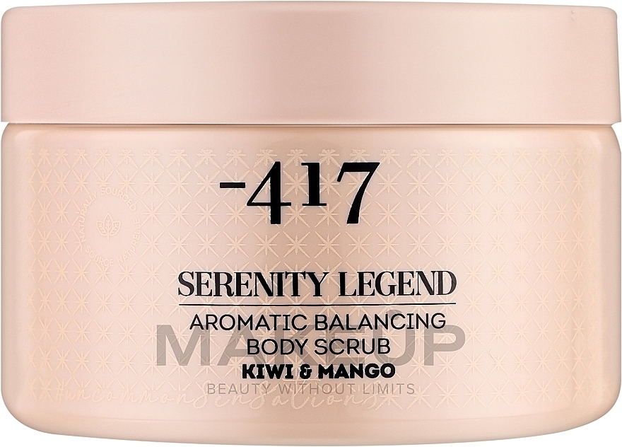 Aromatyczny peeling poprawiający równowagę skóry ciała Kiwi i Mango - - 417 Serenity Legend Aromatic Balancing Body Scrub Kiwi And Mango — Zdjęcie N1