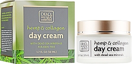 Kup Krem do twarzy na dzień z wyciągiem z konopi, kolagenem i minerałami z Morza Martwego - Dead Sea Collection Hemp & Collagen Day Cream