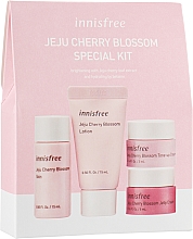 Kup Zestaw - Innisfree Jeju Cherry Blossom Special Kit (toner/15ml + lot/15ml + cr/gel/5ml + cr/5ml)