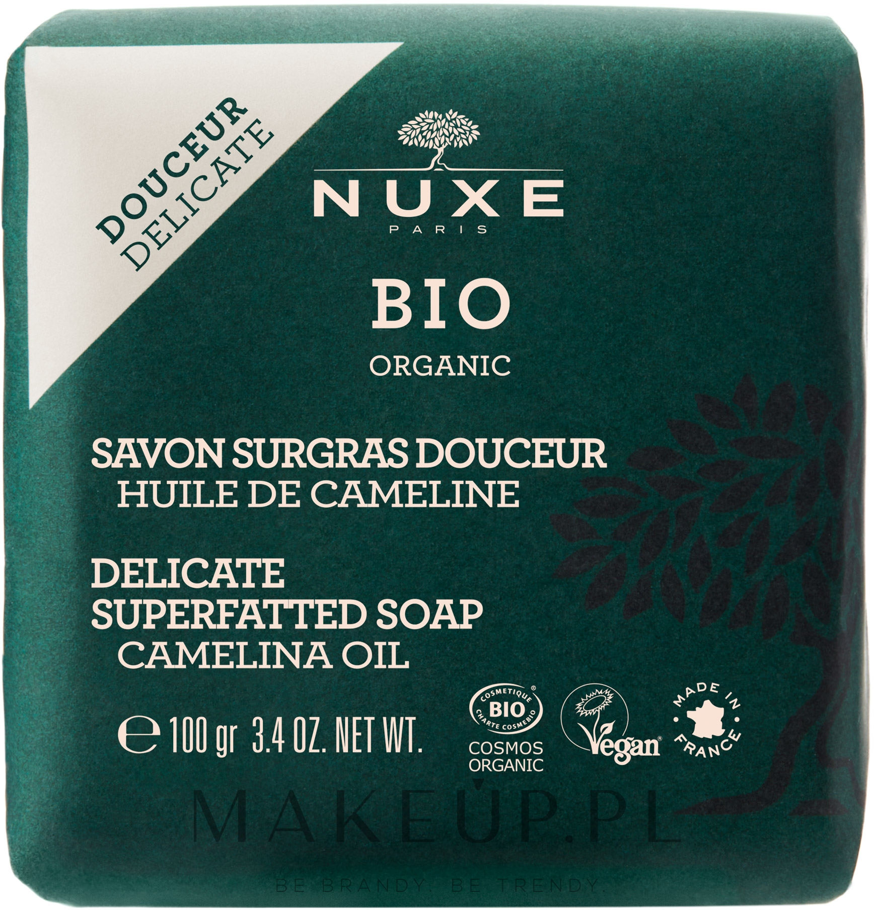 Mydło do twarzy i ciała - Nuxe Bio Organic Savon Surgras Douceur — Zdjęcie 100 g