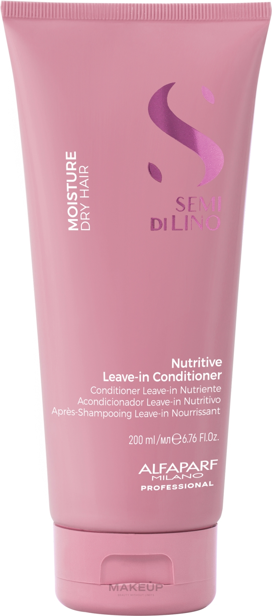 Nawilżająca odżywka bez spłukiwania do włosów suchych - Alfaparf Semi di Lino Moisture Nutritive Leave-In Conditioner — Zdjęcie 200 ml