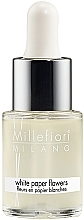 Koncentrat do lampy zapachowej - Millefiori Milano White Paper Flowers Fragrance Oil — Zdjęcie N2