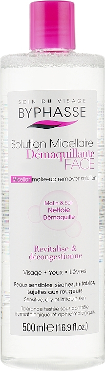 Płyn micelarny do demakijażu - Byphasse Micellar Make-Up Remover Solution Sensitive, Dry And Irritated Skin — Zdjęcie N5