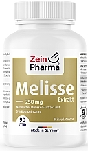 Suplement diety Ekstrakt z melisy, 250 mg - Zein Pharma Melissa Extract 250mg Capsules — Zdjęcie N1