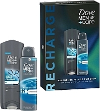 Zestaw - Dove Men+Care Clean Comfort (deo/spr/150ml + sh/gel/250ml) — Zdjęcie N1