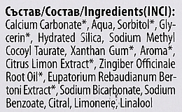 Homeopatyczna pasta do zębów Imbir i limonka - Bilka Homeopathy Ginger And Lime Toothpaste — Zdjęcie N3