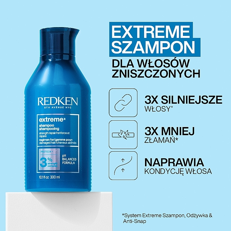 Szampon do włosów zniszczonych - Redken Extreme Shampoo — Zdjęcie N4
