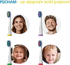 Wymienne główki do elektrycznej szczoteczki do zębów - Pecham Travel White — Zdjęcie N6