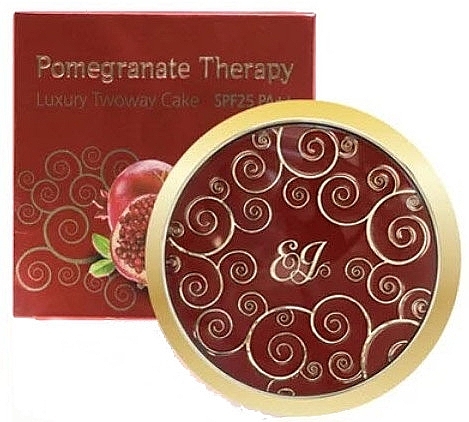 Puder z wymiennym blokiem - Enough Pomeranate Therapy Twoway Cake (Include Refill) — Zdjęcie N1