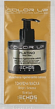 Koloryzująca maska do włosów, jasny brąz - Echosline Color Up Regenerating Color Mask (próbka) — Zdjęcie N1