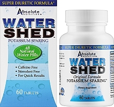 Suplement diety usuwający nadmiar wody z organizmu - Absolute Nutrition Watershed Tablets — Zdjęcie N2