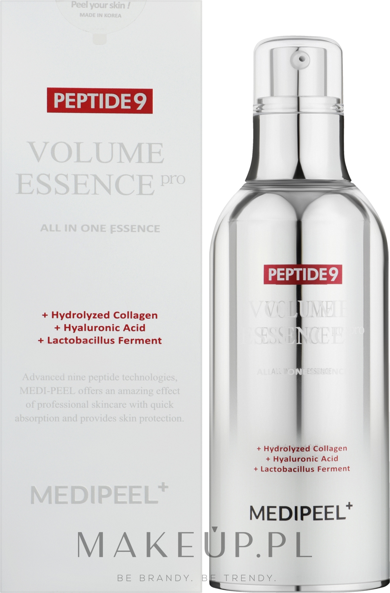 Ujędrniająca esencja peptydowa do twarzy - MEDIPEEL – Peptide 9 Volume Essence — Zdjęcie 100 ml