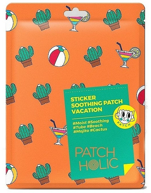 Kojące płatki do ciała z ekstraktem z aloesu i kaktusa - Patch Holic Sticker Soothing Patch Vacation — Zdjęcie N1