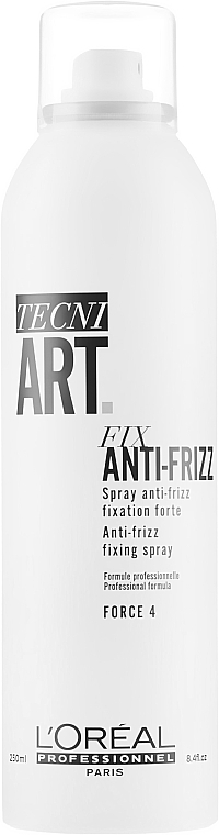 Utrwalający spray przeciw puszeniu się włosów - L'Oreal Professionnel Tecni.Art Fix Anti-Frizz Force 4 — Zdjęcie N3