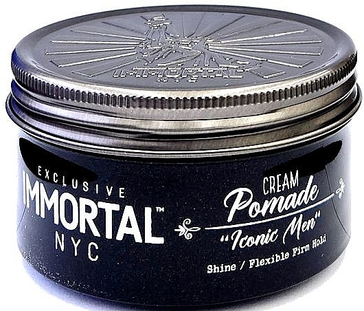 Krem-pomada na połysk i długotrwałe utrwalenie włosów Iconic Men - Immortal NYC Cream Pomade Shine — Zdjęcie N1