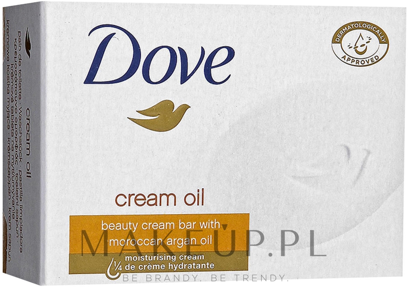 Kremowe mydło w kostce - Dove Cream Oil Beauty Bar With Moroccan Oil — Zdjęcie 100 g