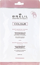 PRZECENA! Ekspresowa rozświetlająca maska w czepku do włosów farbowanych - Brelil Bio Treatment Colour Biothermic Mask Tissue Illuminating Treatment * — Zdjęcie N1